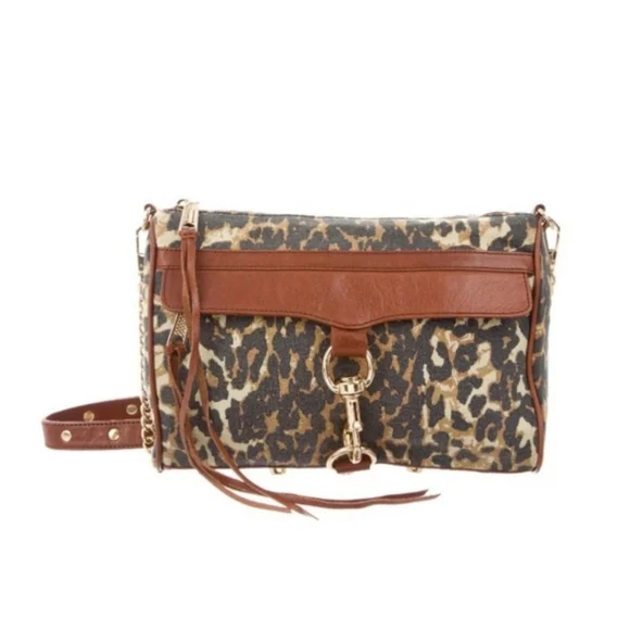 Rebecca Minkoff Leopard Mac Daddy Chain Crossbody Bag. - Picture 2 of 15